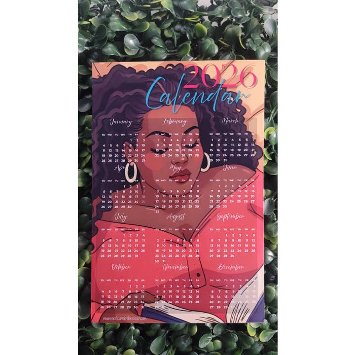 2026 Calendar Reader Girl Magnet for wholesale by Self Care Tribe