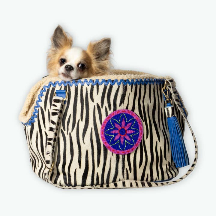 Dog with a Mission – wholesale Väska för husdjur – Hundar – Dandy Dog Bag med zebramönster0