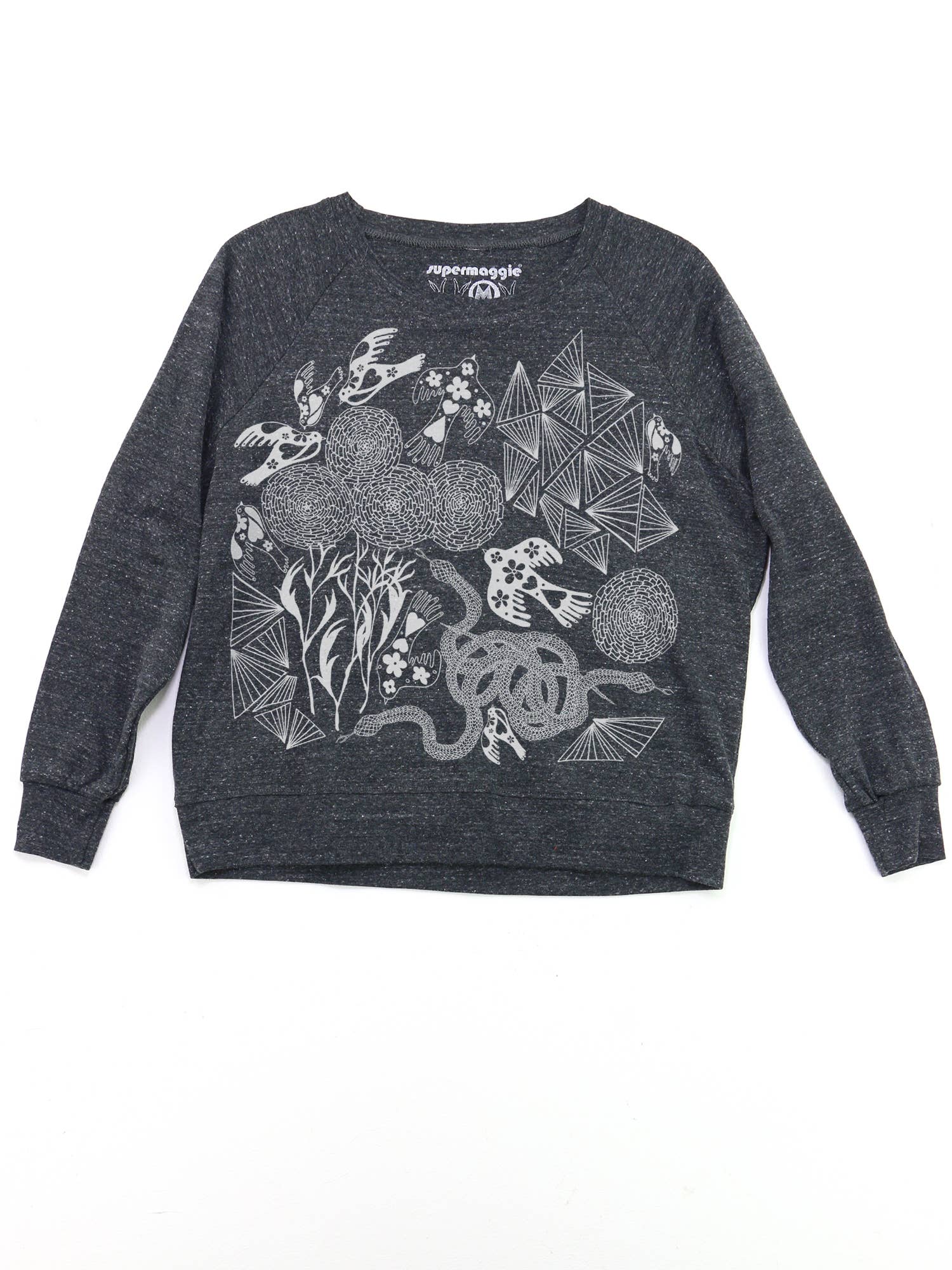 Supermaggie @ Faire - Wholesale T-Shirt (Graphic) - Women's - Secret Garden Pia Tri Blend Pullover1