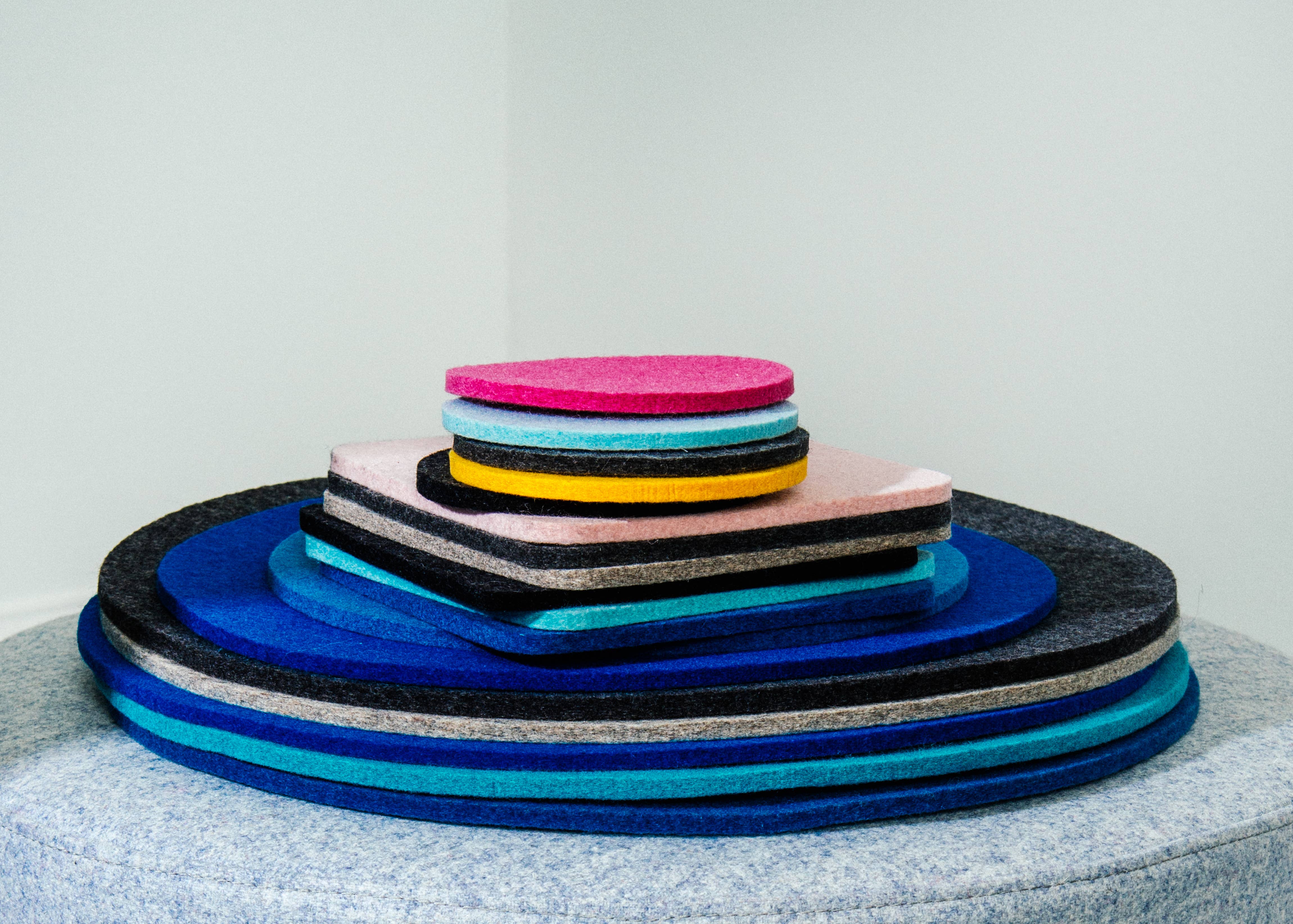 Parkhaus Felt - Wholesale Onderzetters - Ronde Onderzetter in 036 Mosterd, 10cm1