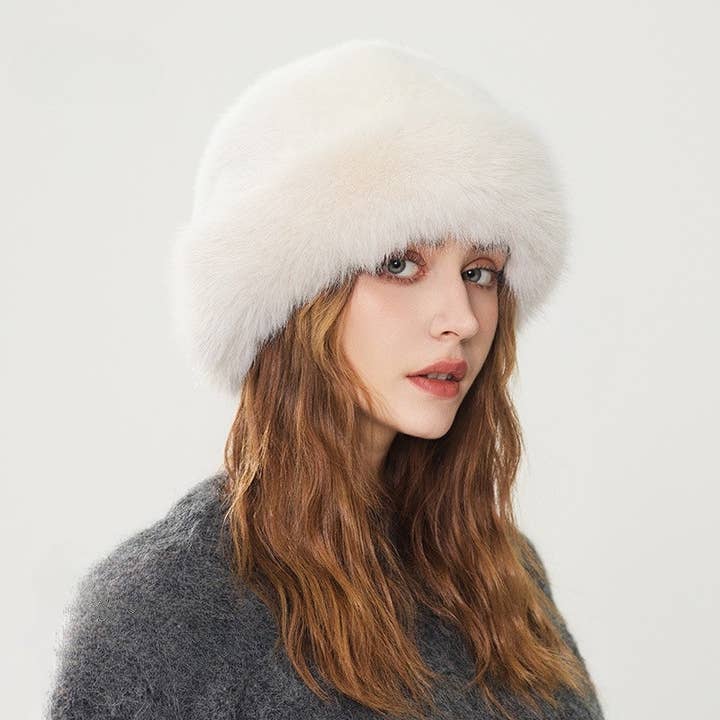 Crave by FW - Wholesale Bucket Hat - Women's - Faux Fur Winter Bucket Hat Fuzzy Fluffy Warm Hat7
