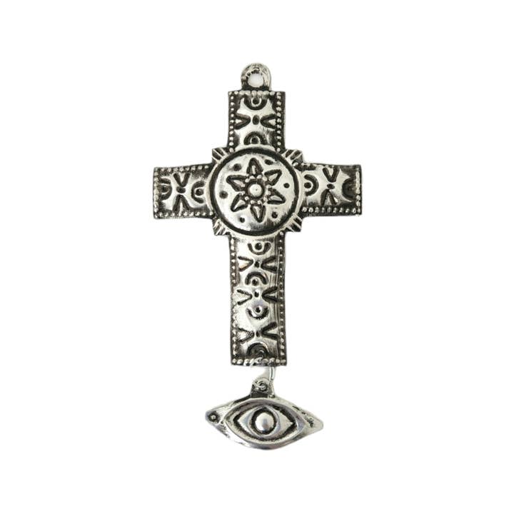 Blikken kruis met oog Milagro voor wholesale door Sedona Spirit