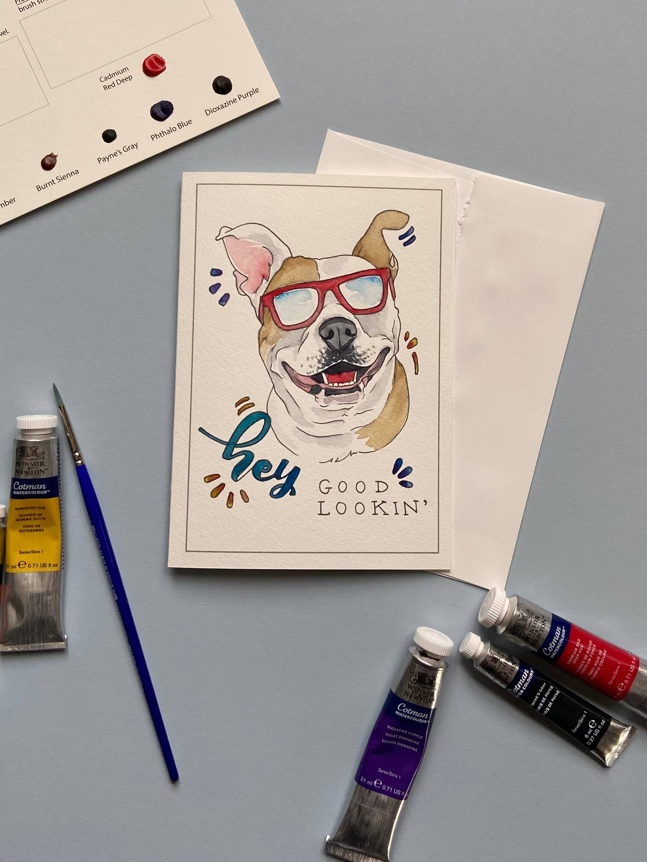 Emily Marie Watercolors - Wholesale DIY Craft Kit - Watercolor Painting Kit: Dog Greeting Cards7