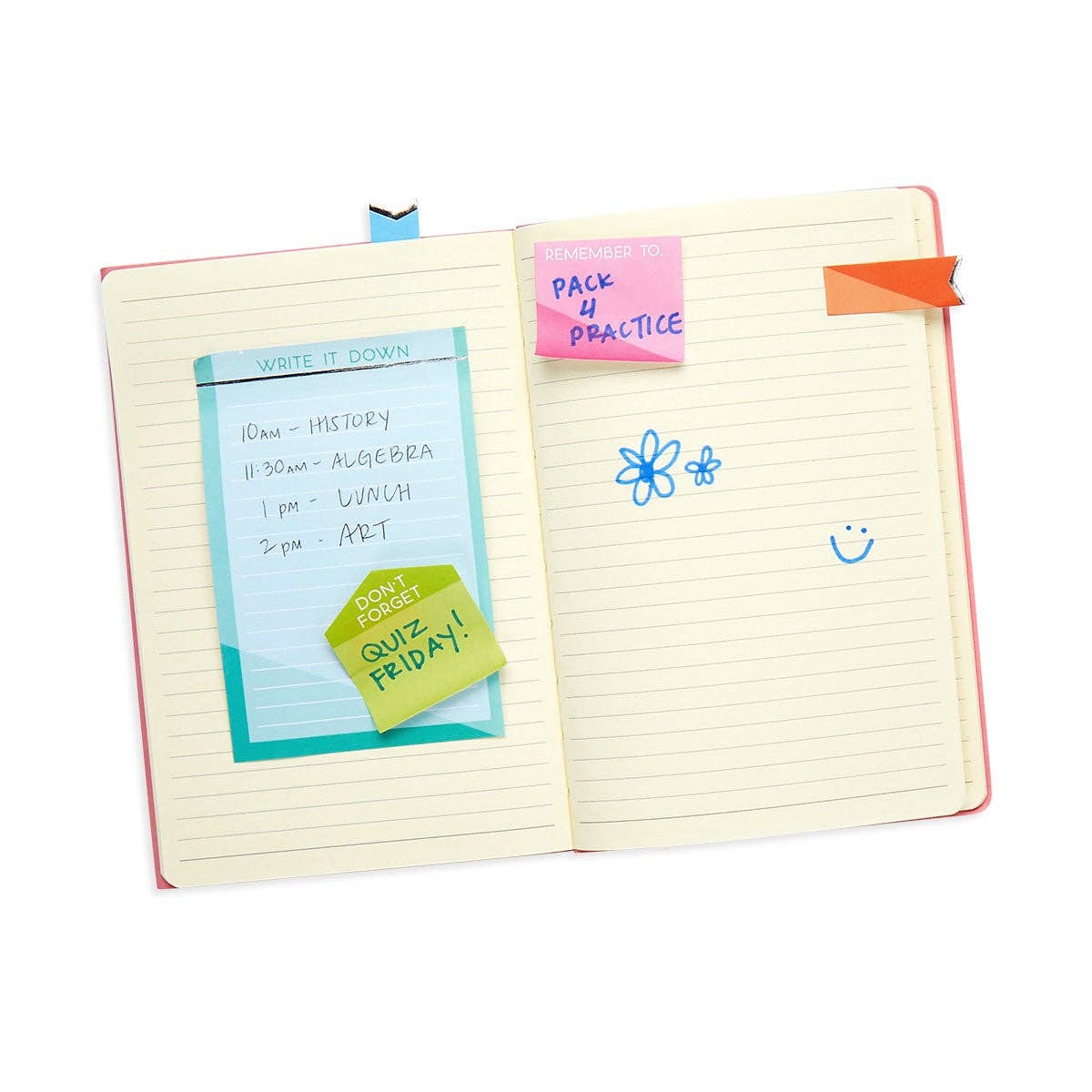 OOLY - Wholesale Sticky Notes - Side notes: Sticky Tab note Set - Color Write2