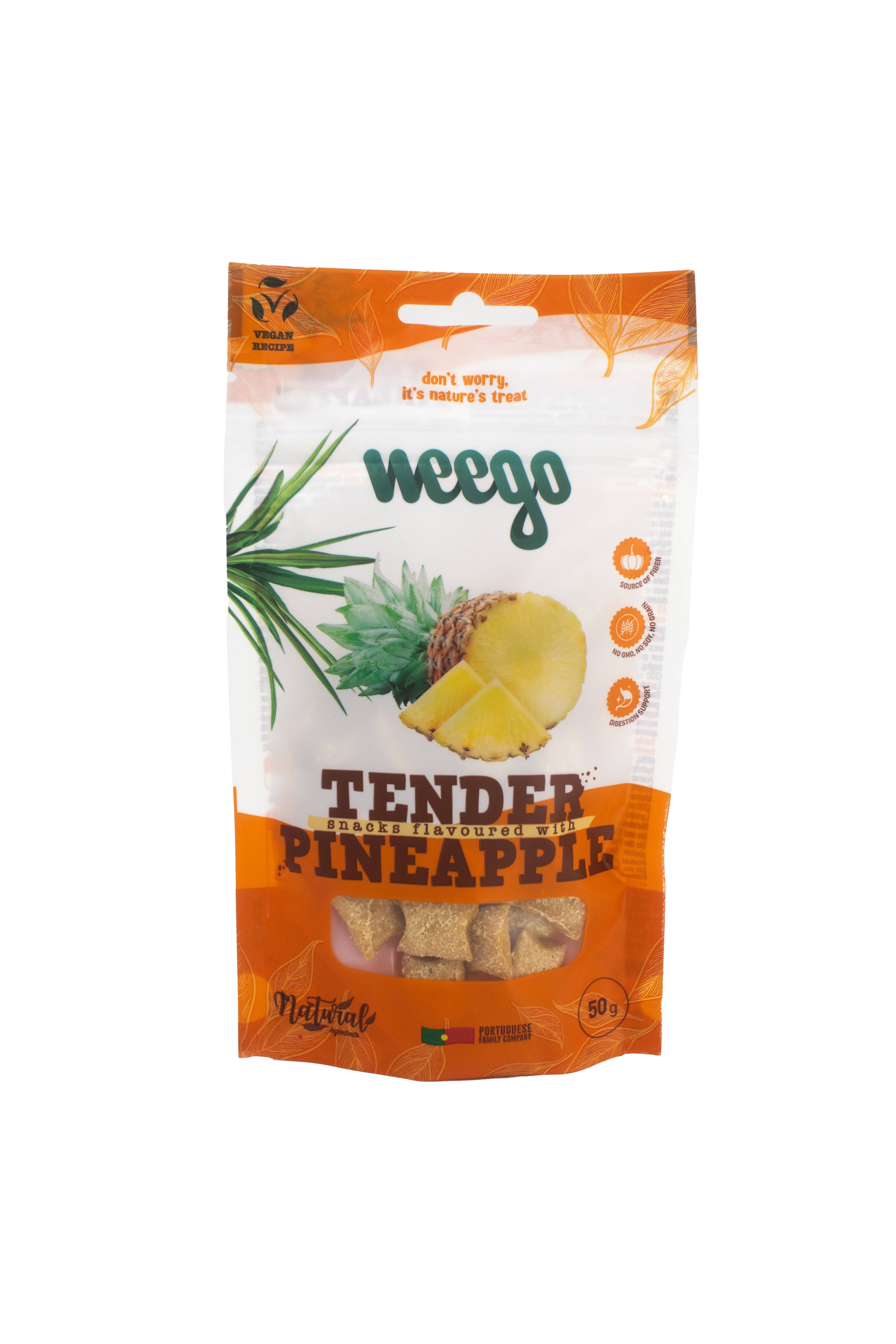 Weego - Wholesale Pet Treats - Dog - Weego Dog Snack Tender Pineaplle 50G x120