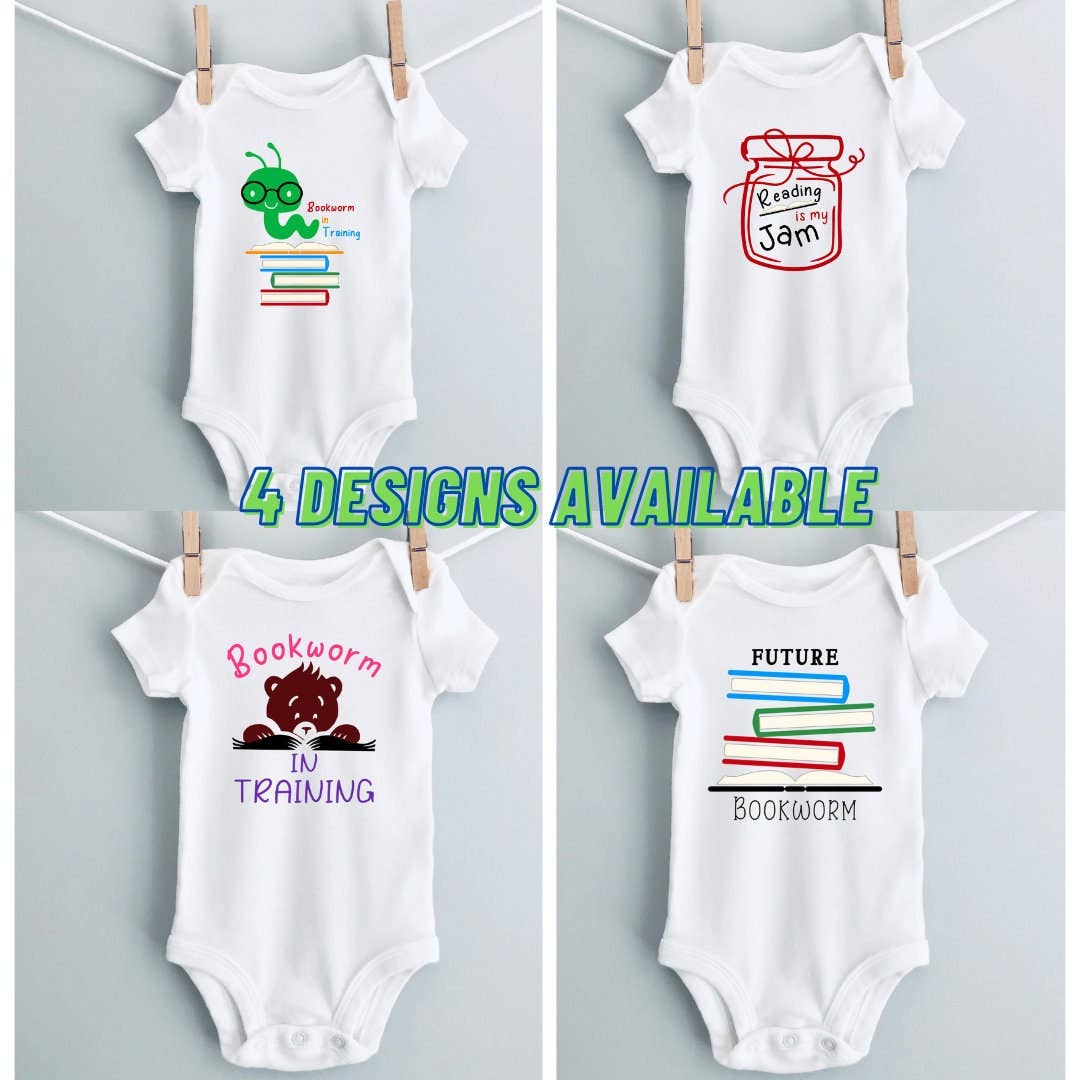 Captured In A Click Designs - Wholesale Rompertje - Baby - Future Bookworm Onesies® | Schattige babyrompertje | Wormbodysuit | Nerd-bodysuit | Bodysuit voor boekenliefhebbers | uniseks outfit3