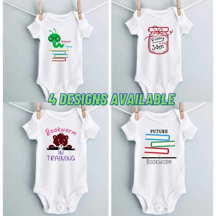 Captured In A Click Designs - Wholesale Rompertje - Baby - Future Bookworm Onesies® | Schattige babyrompertje | Wormbodysuit | Nerd-bodysuit | Bodysuit voor boekenliefhebbers | uniseks outfit3