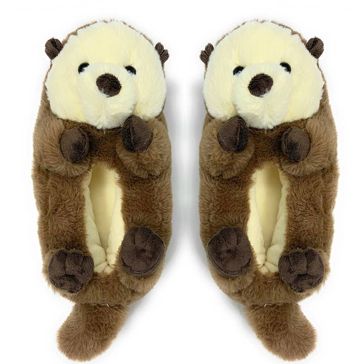 Oooh Yeah/Sock It Up/Oooh Geez Slippers – Großhandel Hausschuhe – Kinder – Otter One | Lustige flauschige rutschfeste Hausschuhe für Kinder