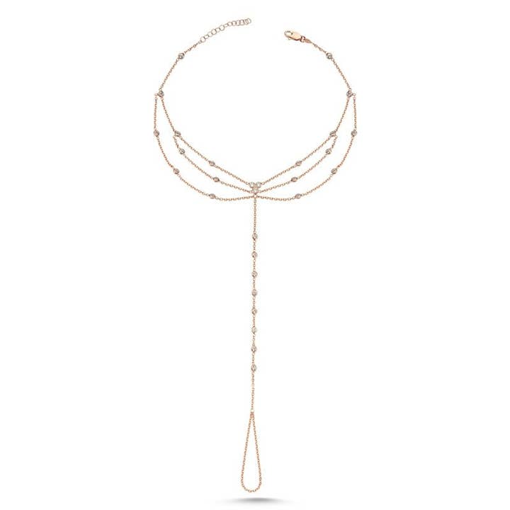 Mimosa Silber Fußkette & Fußkette für den Großhandel von Amorium