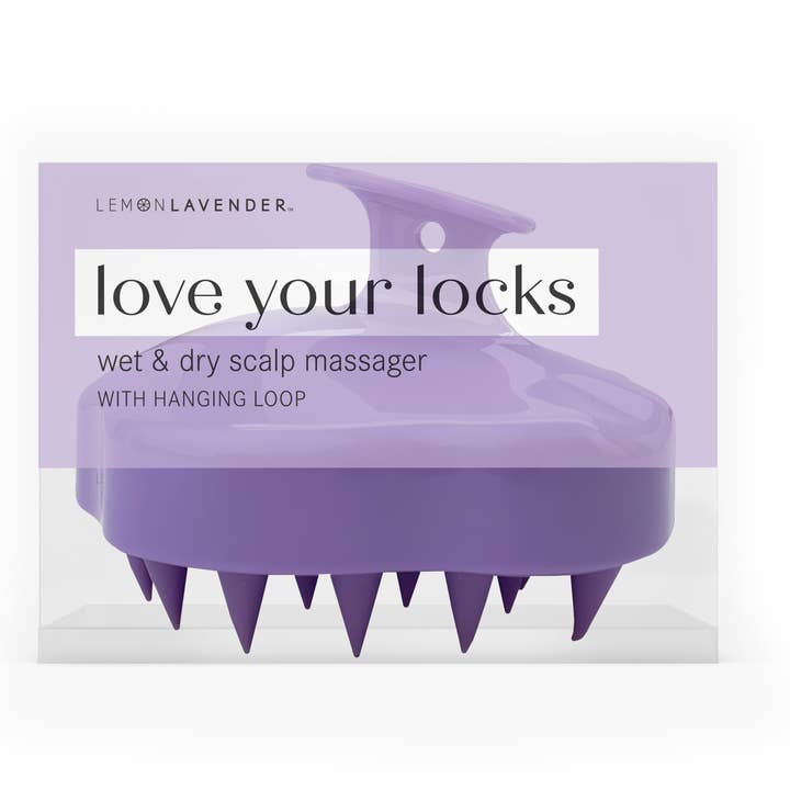 DM Merchandising - Wholesale Head Scratcher/Massager - Lemon Lavender Love your Locks Wet & Dry Scalp Massager7