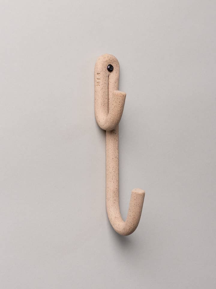 Leggy Long Wall Hook, Speckled for wholesale by Virginia Sin
