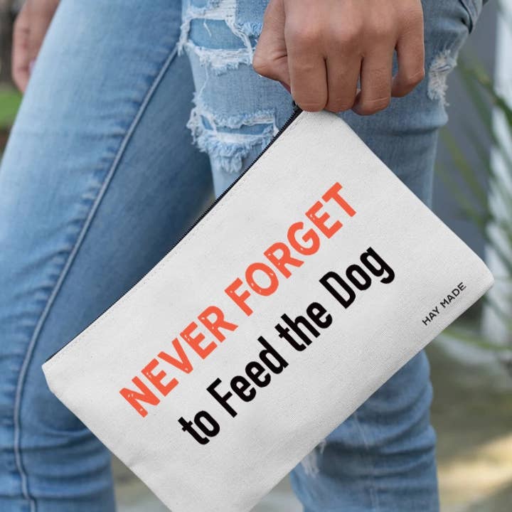 Happy Campurr – wholesale Pouch – Women’s – Cat Canvas Pouch for Makeup & Stationery | Feed the Dog