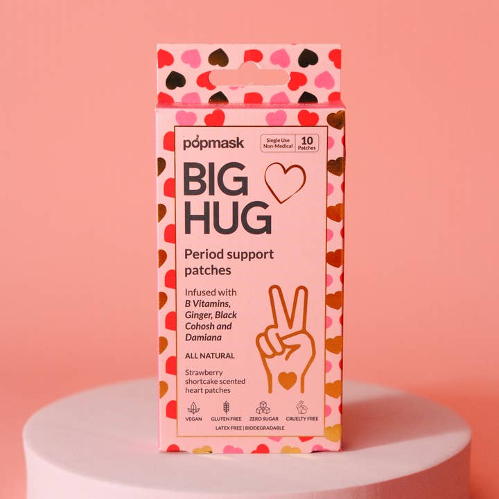 Big Hug Topical Vitamin Period Support Patches – 10 Pack for wholesale by Popmask London