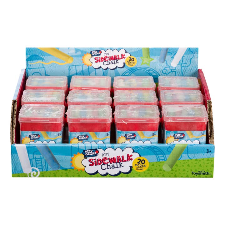 Toysmith - Wholesale Chalk - Playground Classics Mini Sidewalk Chalk