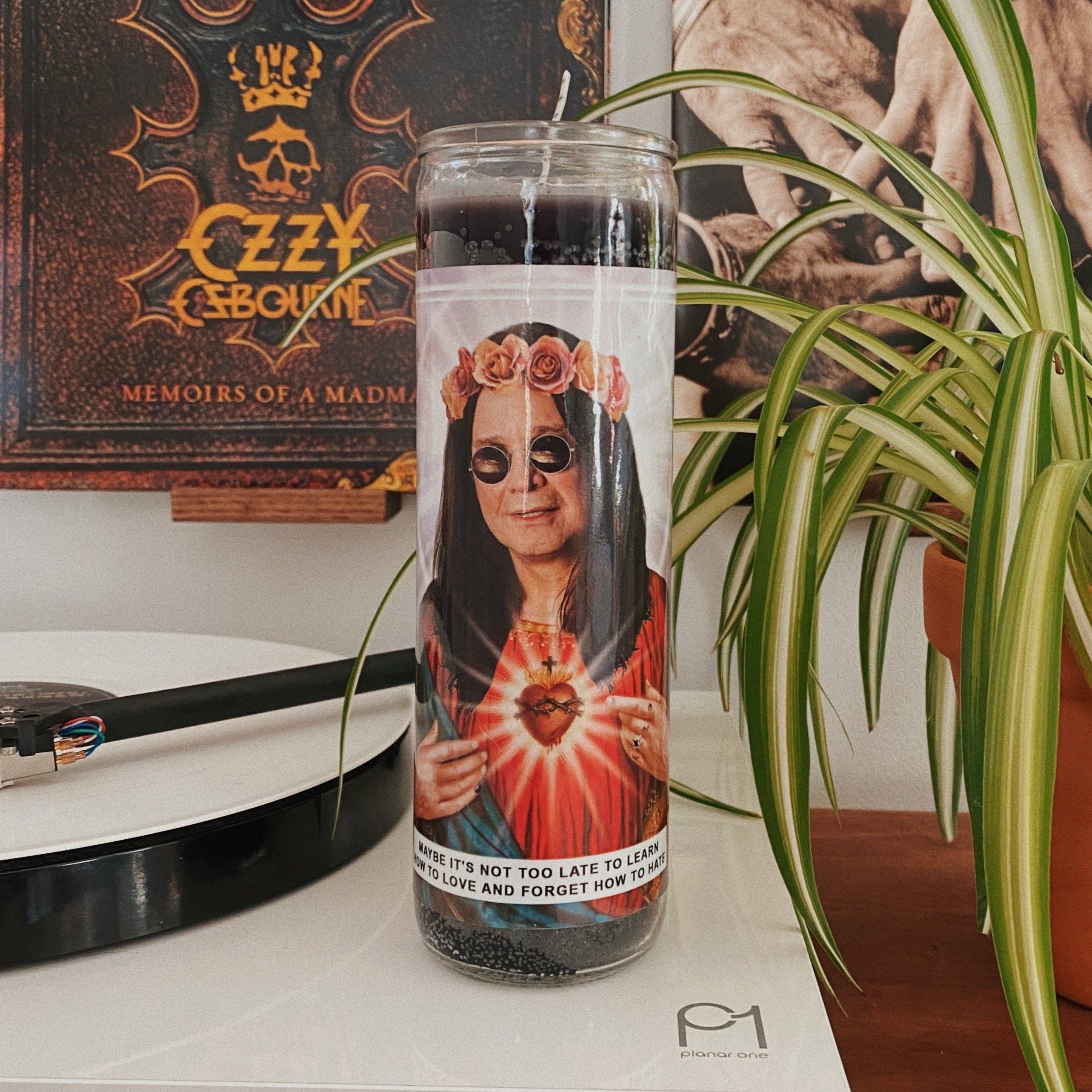 Ain't Saint – wholesale Votive candle – Saint Ozzy Osbourne Prayer Candle