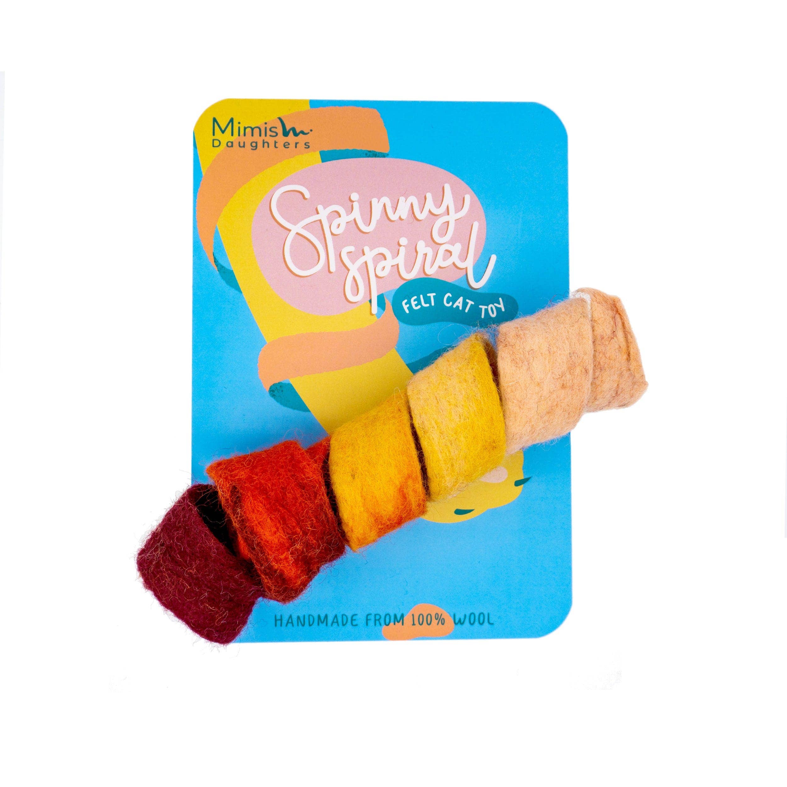 Mimi’s Daughters - Wholesale Pet Toy - Cat - Spinny Spiral - Felt Cat Toy8