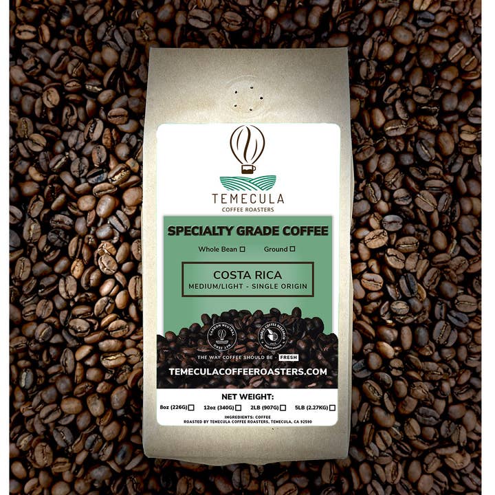 Costa Rica - Medelljus Stek för wholesale av Temecula Coffee Roasters