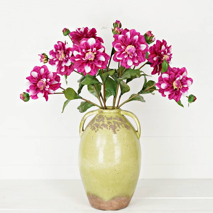 Impressive Enterprises, Inc. - Wholesale Artificial Flowers - IT053BT- 29" Dahlia Flower Spray- Beauty