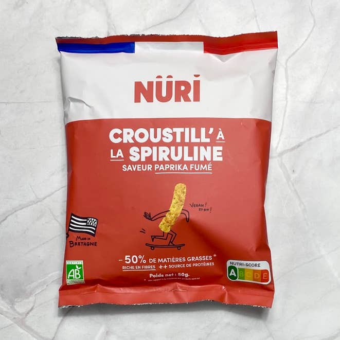 Chips Crocantes com Spirulina e Páprica Defumada 50 g por atacado de Nüri