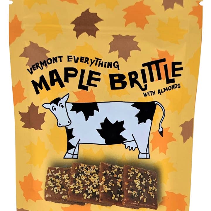 Sweet on Vermont Artisan Confections - Wholesale Brittle - Everything Maple Brittle With Almonds - Pouch0
