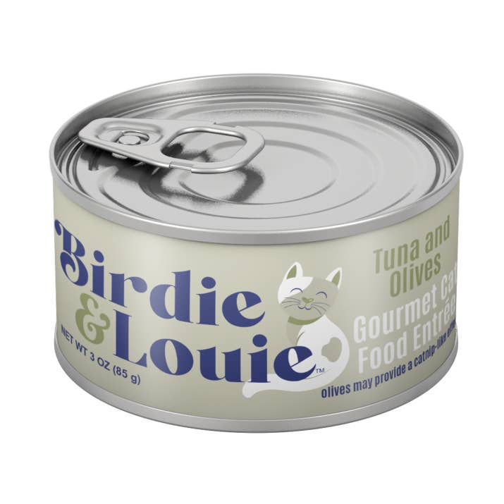 Birdie & Louie Tuna and Olives Wet Cat Food Case of 12 3oz for wholesale by Worthy