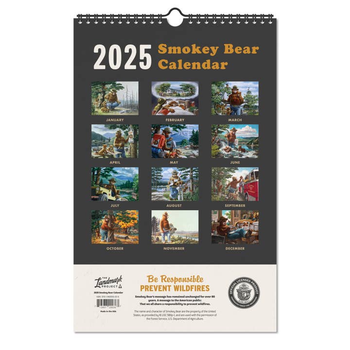 The Landmark Project – Großhandel Kalender – Smokey Bear-Kalender 2025