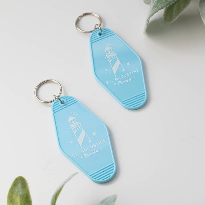 Declaration & Co - Wholesale Keychain - Unisex - Retro Hotel Keychain - St. Augustine Lighthouse3