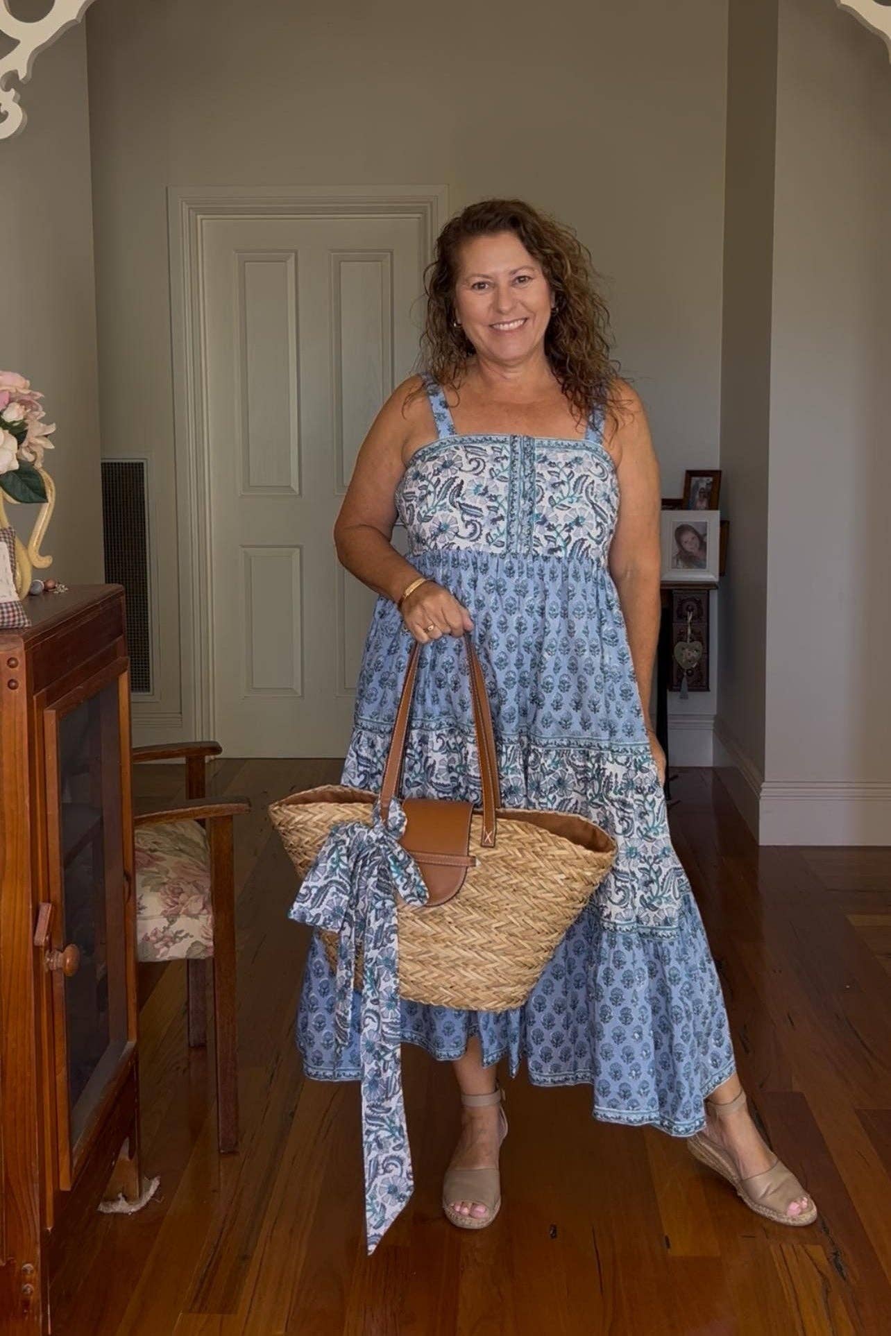 Hi Handmade - Wholesale Dress - Women's - Cotton Maxi Sundress - Blue2