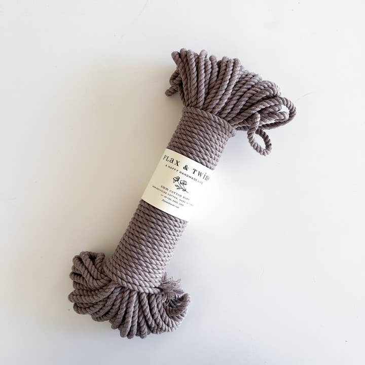 Flax & Twine – wholesale Garn – Lin och garn 5mm Brenn tvinnat bomullsrep