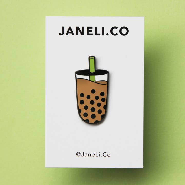 Alfiler de esmalte Boba para venta al por mayor de JaneLi.Co