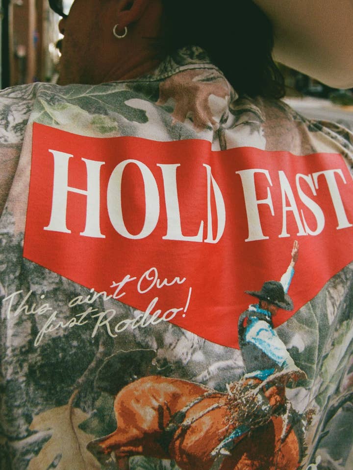 Los Sundays Tequila - Wholesale Screen Printed T-Shirt - Unisex - The Hold Fast Tee - Camo/White4