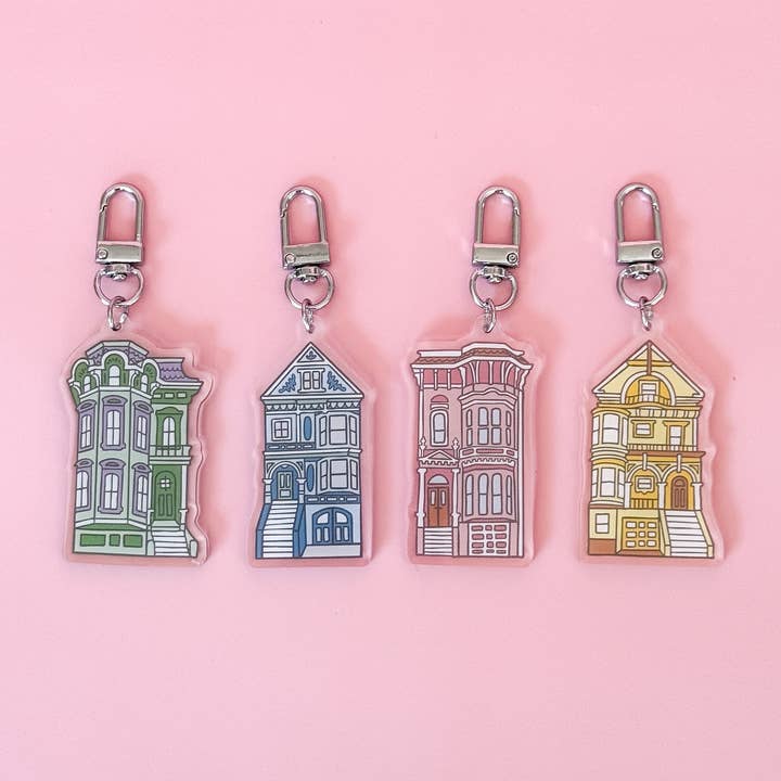 Painted Lady Keychain for wholesale by By Aleisha