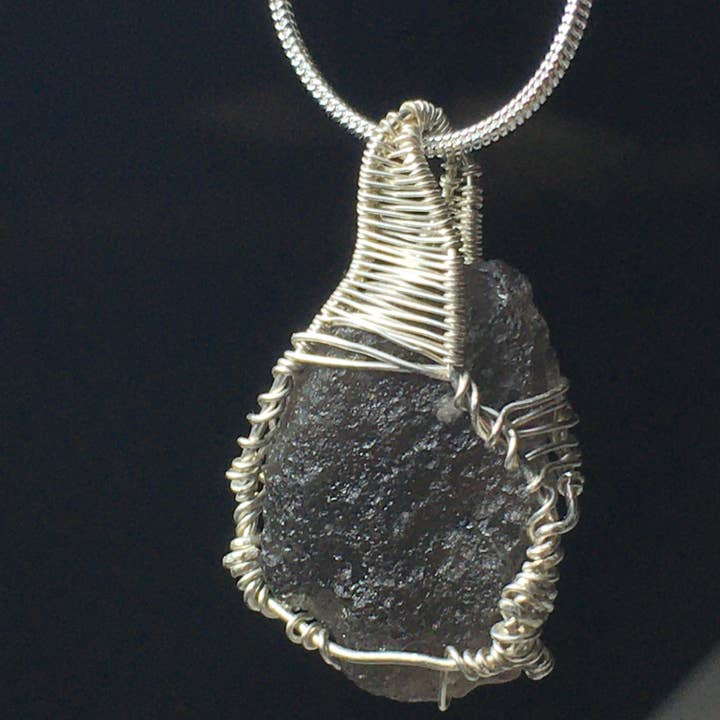 Wildheart Crystals - Wholesale Pendant/Charm Necklace - Tektite Meteorite and Silver Pendant1
