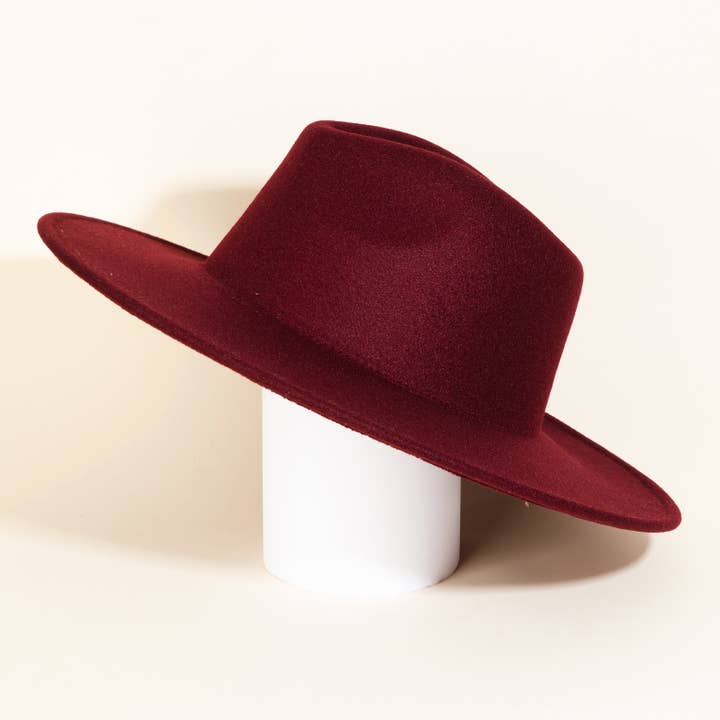 Collections by Fame Accessories - Wholesale Fedora - Women's - Flat Brim Fedora Fashion Hat