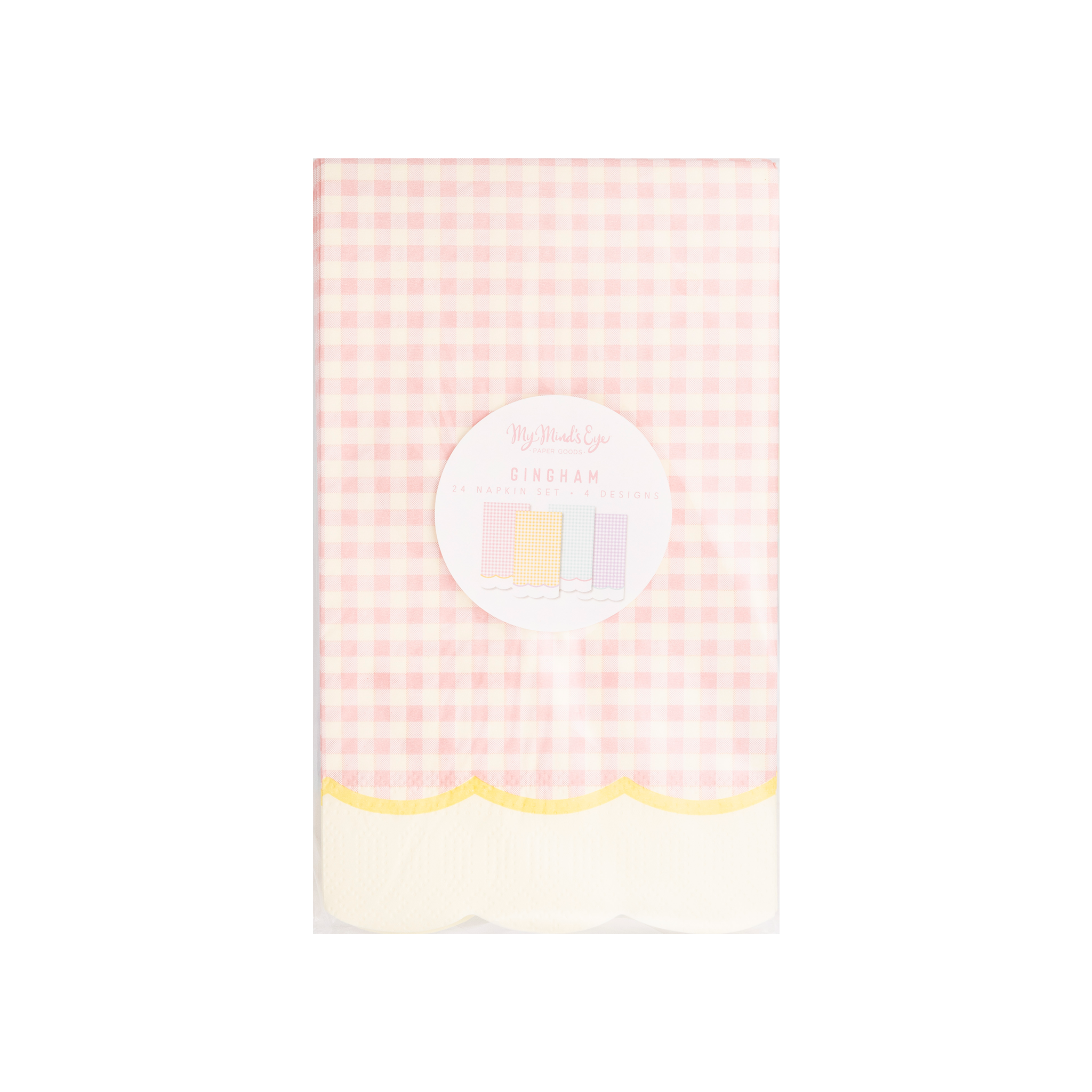 My Mind’s Eye - Wholesale Disposable Napkin - EBS1038 - Gingham Napkin Set0