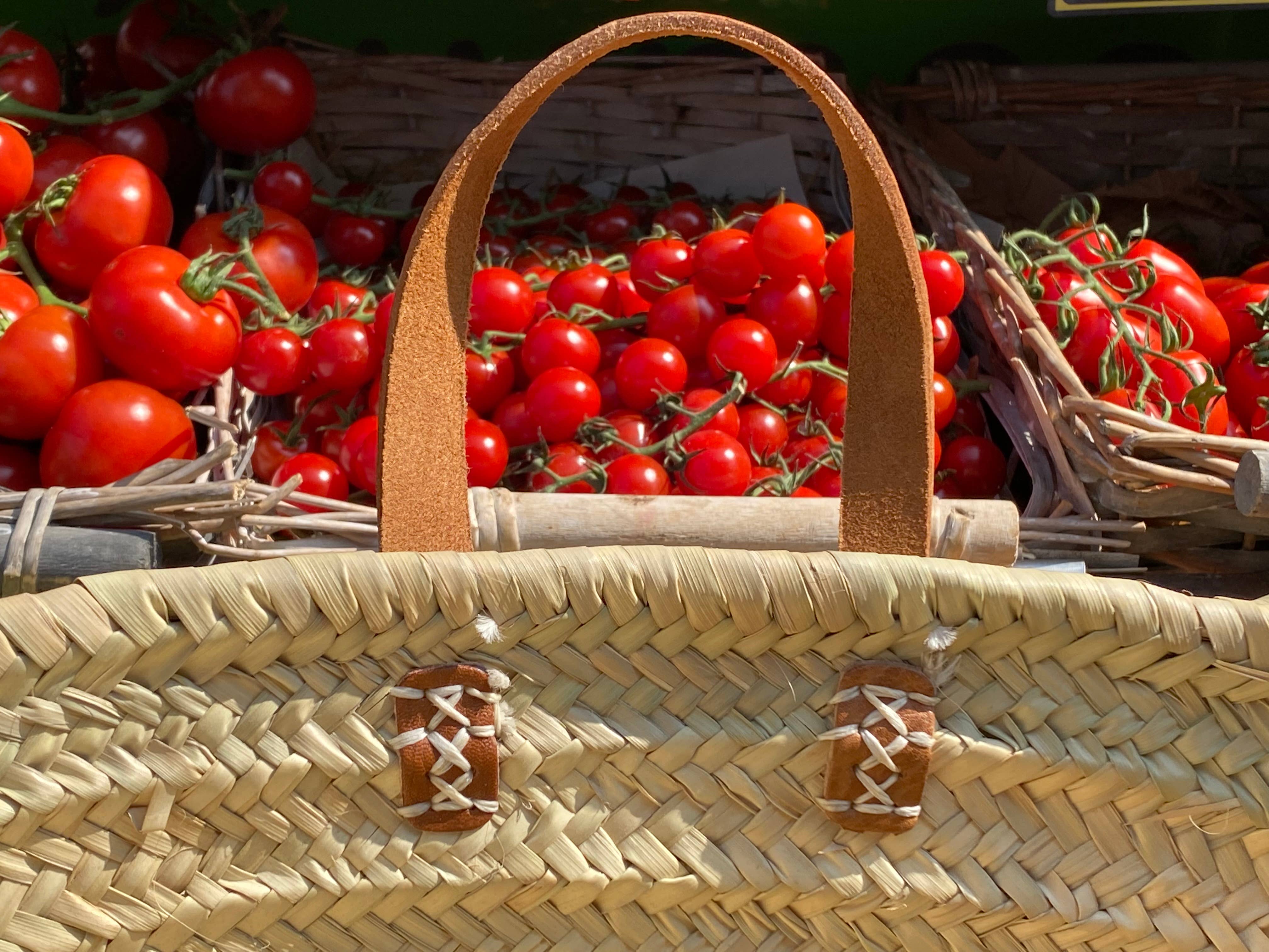 droguerie legrand - Venta al por mayor Cestas de la compra - capazo de 10 vueltas con asas sencillas de cuero1