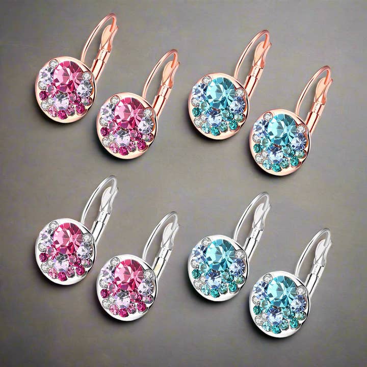 Mehrfarbige Glitzerohrringe für den Großhandel von WoodWristCo