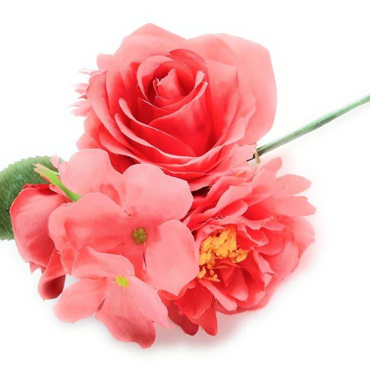 BRANDELIA - Wholesale Artificial Flowers - Bouquet Flamencas Flowers April Fair Seville · Coral2
