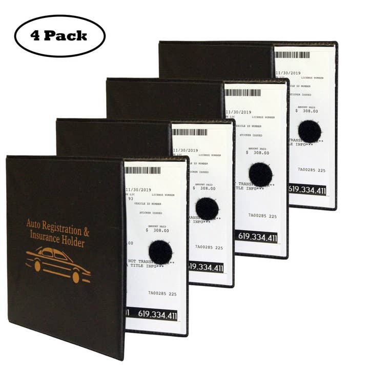 W4W products - Wholesale Card holder – Unisex - W4W Auto Registration Insurance & ID Card Holder (Value Pack)1