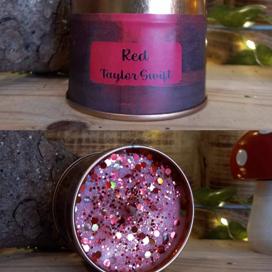 Cosy Rosie Candles - Vendita all'ingrosso Candela in vasetto - Candele di Taylor Swift Album 1989 Mezzanotte Amante Rosso Folklore1