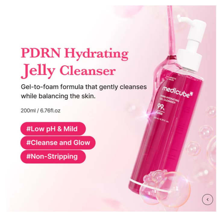 Best Beauty Group - Wholesale Facial Cleanser - MEDICUBE PDRN Pink Gel Hydrating Cleanser1