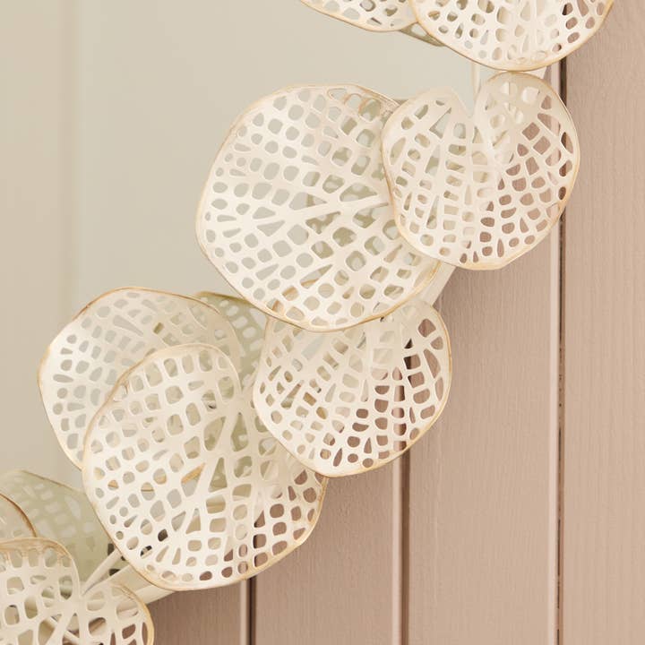 Gaia Mirror Antique White Gold for wholesale on Faire4