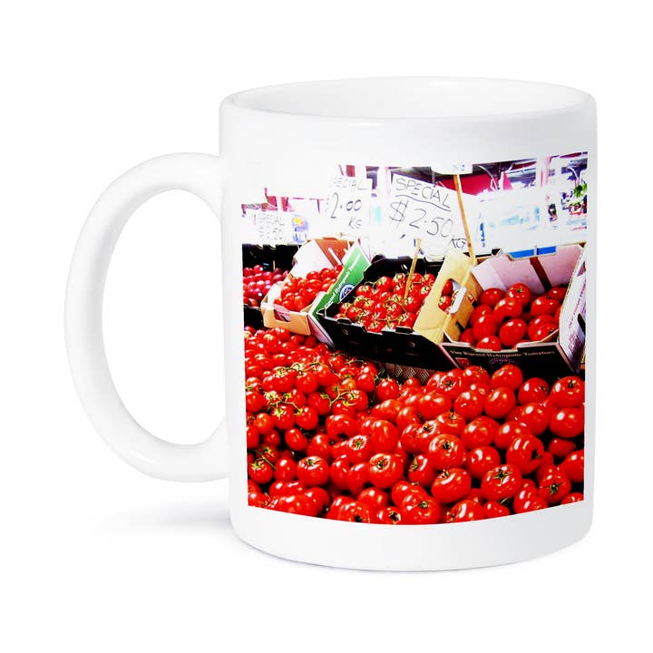 3dRose - Wholesale Coffee Mug - 3dRose, Farmers market, tomatoes, red, Mug8
