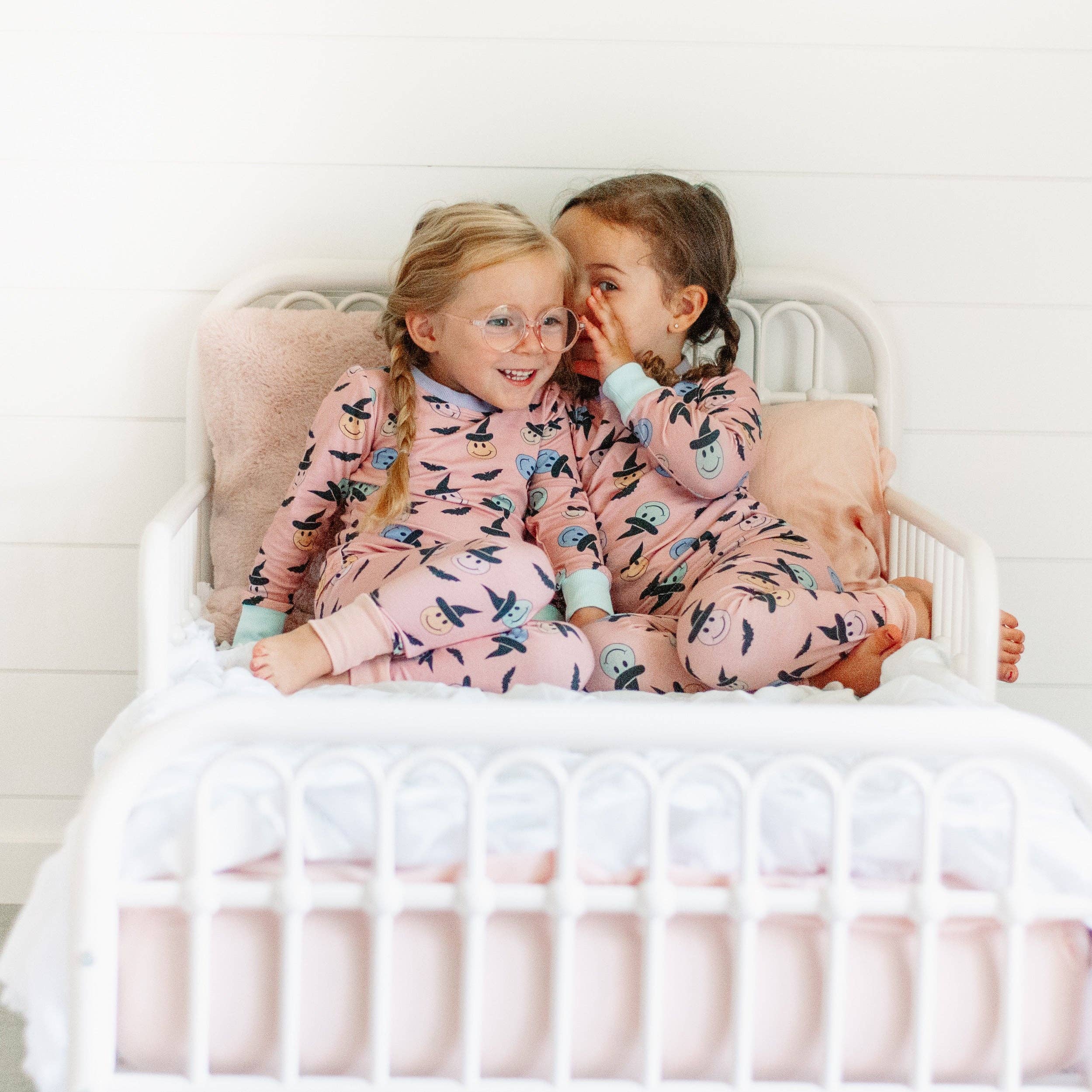 Fancy Shmancy Baby – wholesale Sleepwear set – Kids – Pink halloween PJs1