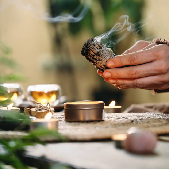 Supranova - Wholesale Smudge Stick - Yerba Santa, Smoke Cleansing Smudge w/ Selenite & Palo Santo