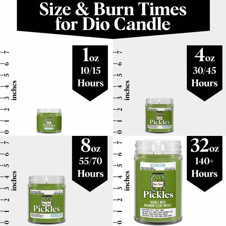 Dio Candle Company - Wholesale Pot/gevulde kaars - Pickles kaars6
