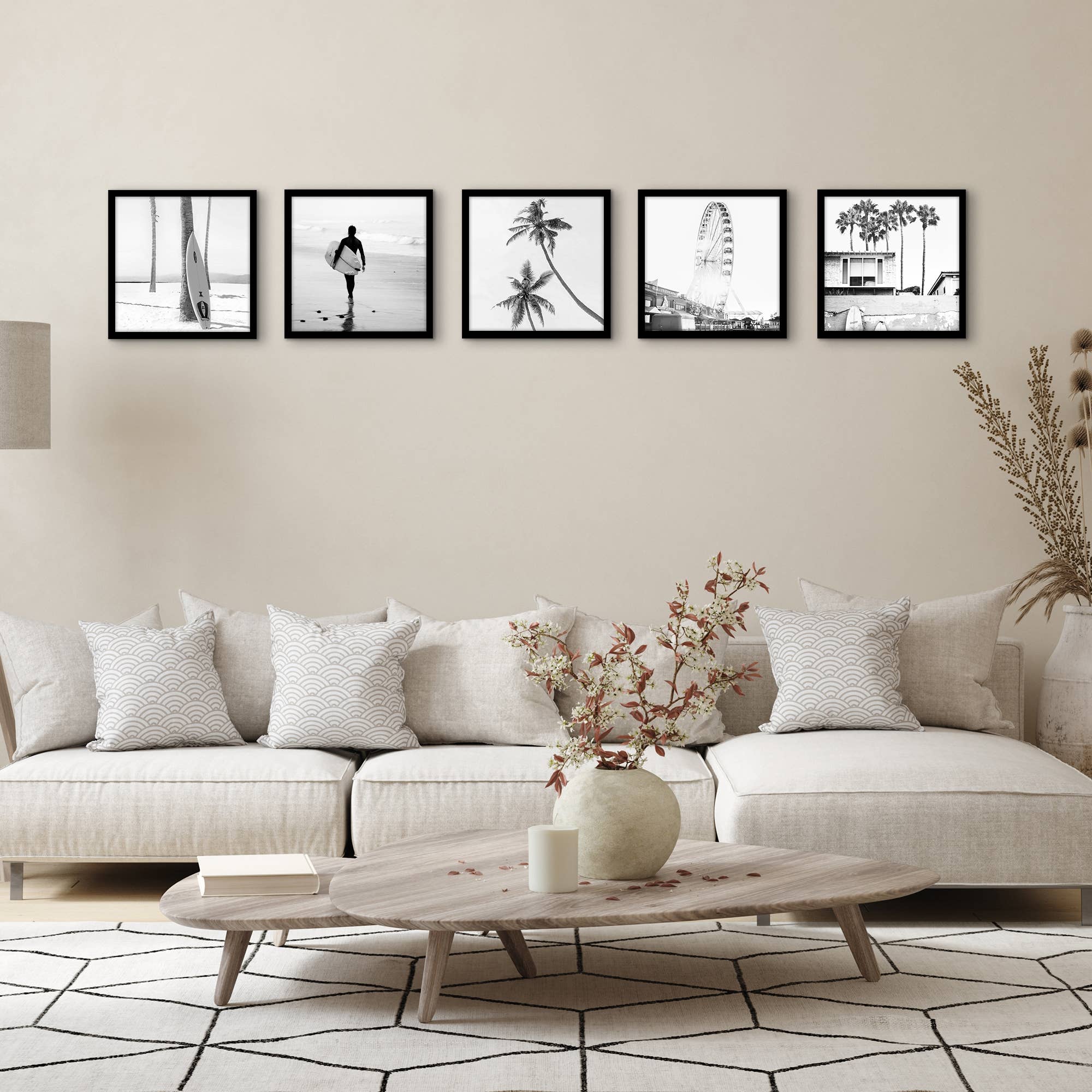 Americanflat - Wholesale Picture Frame - Americanflat 5 Pack Picture Frames With Mat Plexiglass Cover175