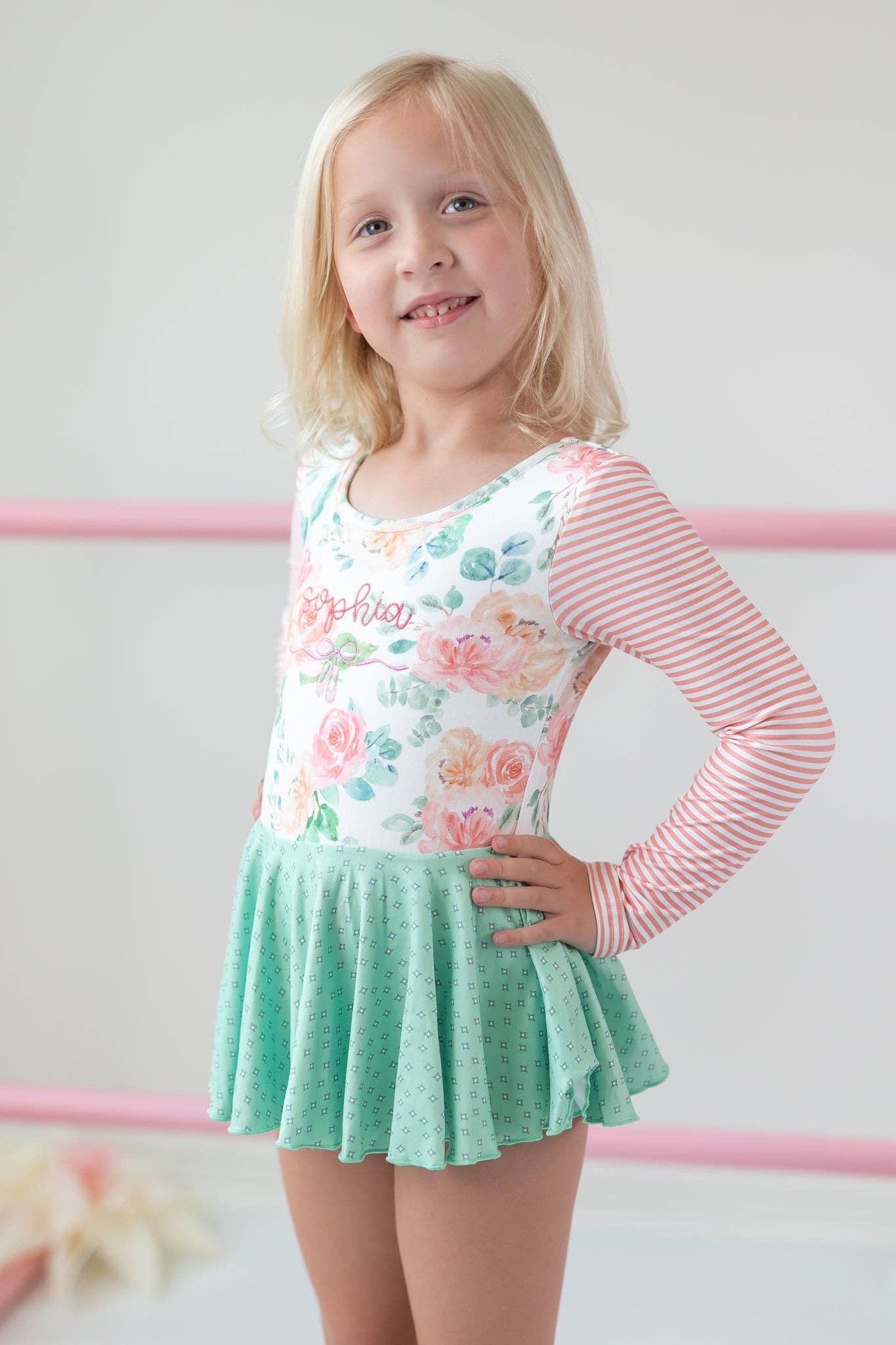 Cheeky Plum - Wholesale Leotard - Kids - Farrah Leotard - Peachy Keen7