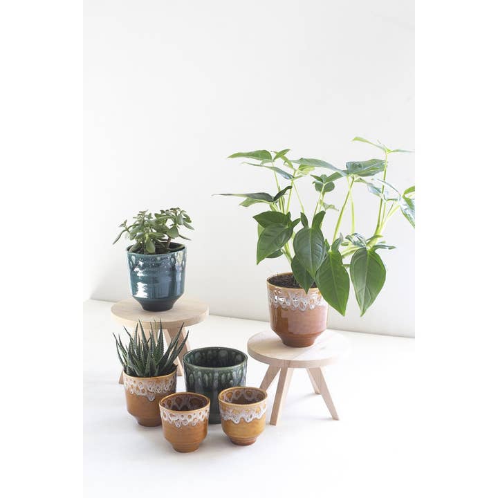 Ceramics Limburg - Wholesale Plant Pot - Otis pot 2-tone ocher L