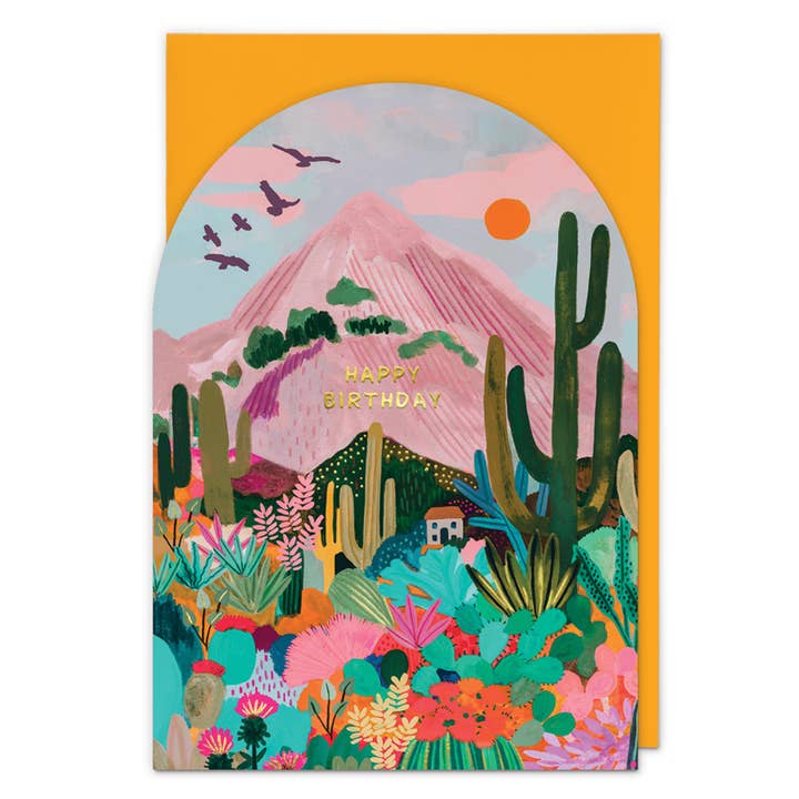 Tarjeta de felicitación de Cactus Mountain para venta al por mayor de Redback Cards UK